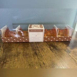 Box of 4 Williams Sonoma Amber Glass TURKEY Taper CANDLE HOLDERS Thanksgiving